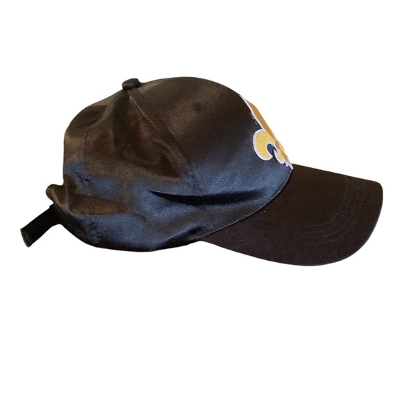 New Orleans Saints Black Silky Smooth Baseball Hat - Picture 4 of 6